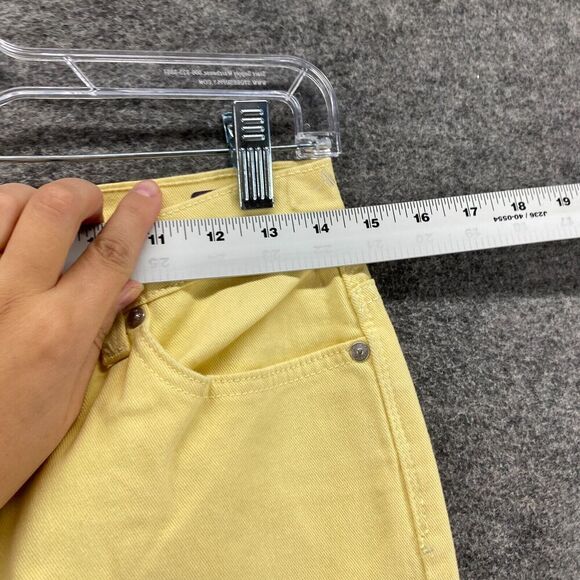 Gloria Vanderbilt Jeans Women 2 Yellow Denim Light Wash Mid Rise Amanda Pockets - Picture 5 of 12